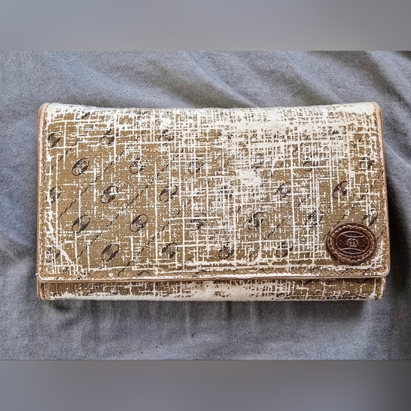 PROJECT - Vintage Gucci Canvas Wallet with Kisslock Coin Pouch - Picture 1 of 11